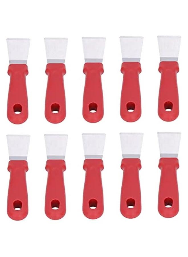 Generic - 10Pcs Defrosting Shovel Efficient washing avoid Slip Handle Hanging Hole Ice Scraper Deicing Tool for Kitchen(red), Fridge Freezer De Icer Ice Scraper, Fridge Freezer De Icer Ice Scraper, 10Pcs Def - Image 1