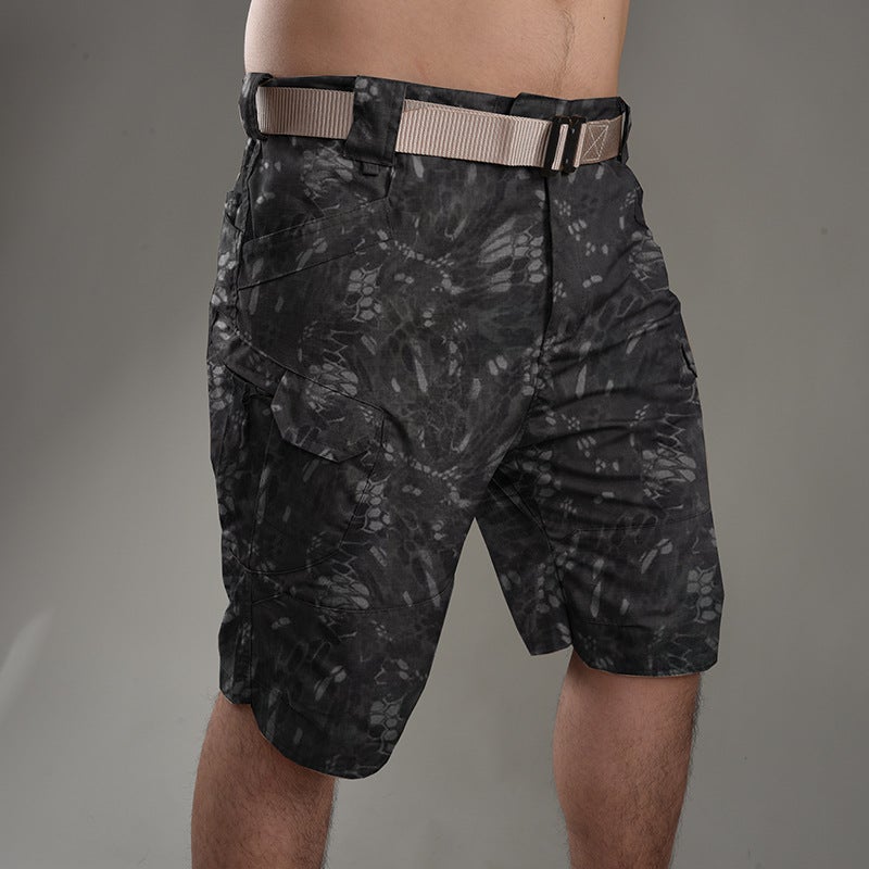 Cross-border manufacturers directly supply Archon IX7 tactical shorts improved version of urban outdoor overalls shorts tactical pants Khaki M - Image 4
