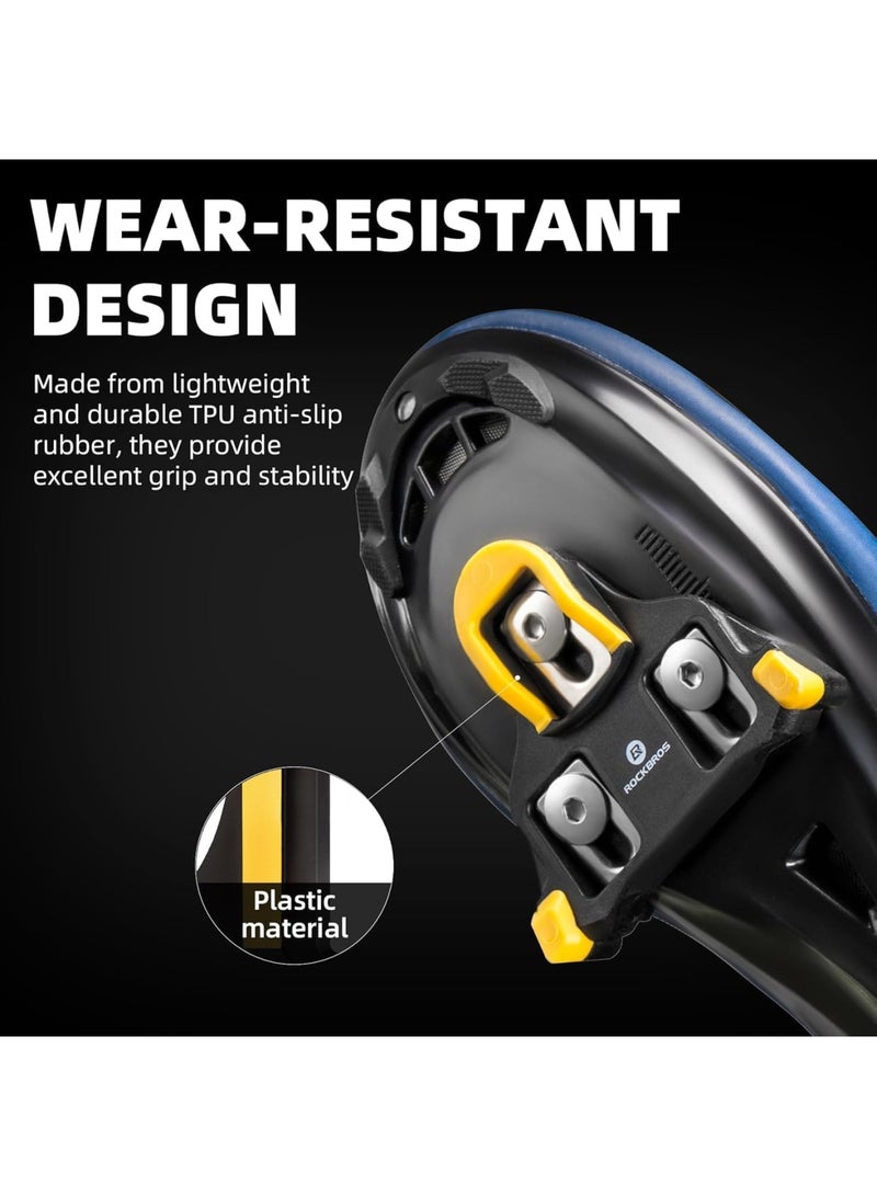 Barakah Bike Cleats Compatible with Shimano SPD Pedal Cleats, 6 Degrees Float for Indoor Cycling and Mountain Biking, Easy Release Design for Smooth Engagement and Efficient Power Transfer, Durable (Black) - Image 4