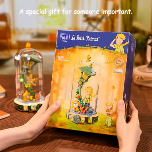PANTASY Le Petit Prince Starlight Lamp Building Block Set-Creative DIY Model with Minifigure & Dust Cover Adults and Kids Premium Building Blocks for Home Decor - Image 5