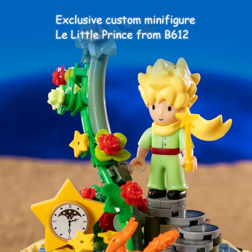 PANTASY Le Petit Prince Starlight Lamp Building Block Set-Creative DIY Model with Minifigure & Dust Cover Adults and Kids Premium Building Blocks for Home Decor - Image 3
