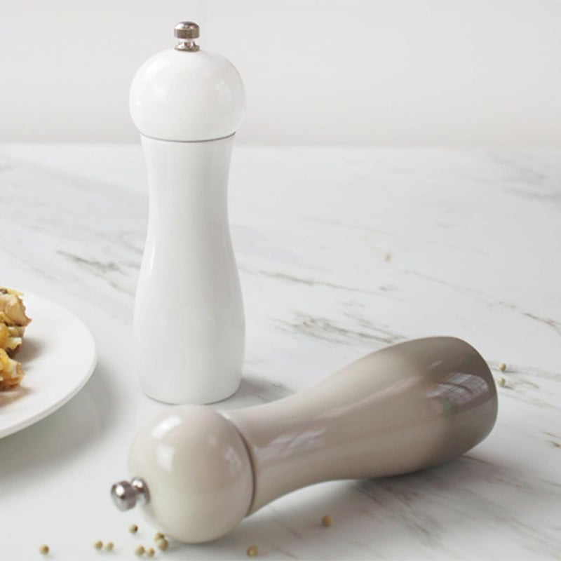 Manual Pepper Mill and Salt Shaker Set 6 Inch Portable Random Color Hand Operation Spice Grinder - Image 4