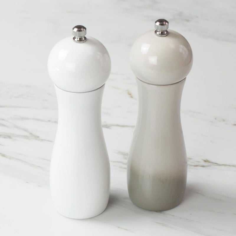 Manual Pepper Mill and Salt Shaker Set 6 Inch Portable Random Color Hand Operation Spice Grinder - Image 2
