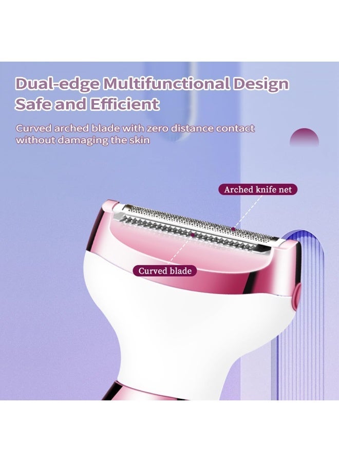 5-in-1 Electric Shaver for Women, Sensitive Area Shaver, Electric Hair Remover for Face, Nose, Underarms, and Sensitive Areas, Bikini Trimmer, Hair Removal Device, Safe Shaver, USB Charging, Model 8377 - Image 4