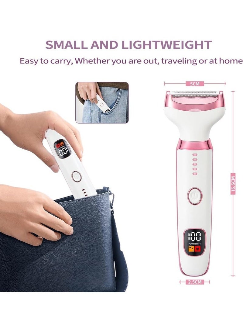 5-in-1 Electric Shaver for Women, Sensitive Area Shaver, Electric Hair Remover for Face, Nose, Underarms, and Sensitive Areas, Bikini Trimmer, Hair Removal Device, Safe Shaver, USB Charging, Model 8377 - Image 2
