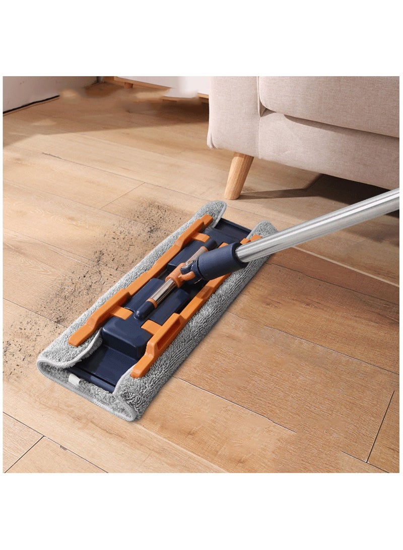 Arabest Flat Mop, Wringing Floor Cleaning Mop - Microfiber Floor Mop with 2 x Microfiber Washable Pads, Hand Washing Free Mop for Hardwood Floor and Window  - Image 5