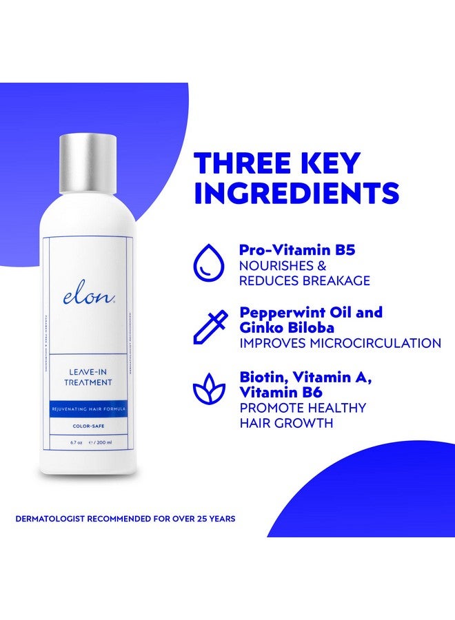 Elon Thinning Hair Leavein Hair Treatment Revitalizing Scalp Treatment For Hair Loss Hair Growth Treatment For Women Scalp Conditioner Suitable For All Hair Types (6.7Oz) - Image 3