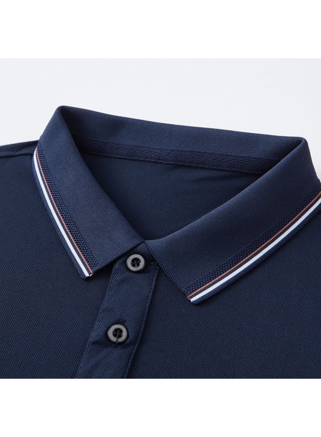 Tucano lightweight & Breathable Two-piece Set - Short Sleeve Polo Shirt With Collar & Casual Pants - Image 5