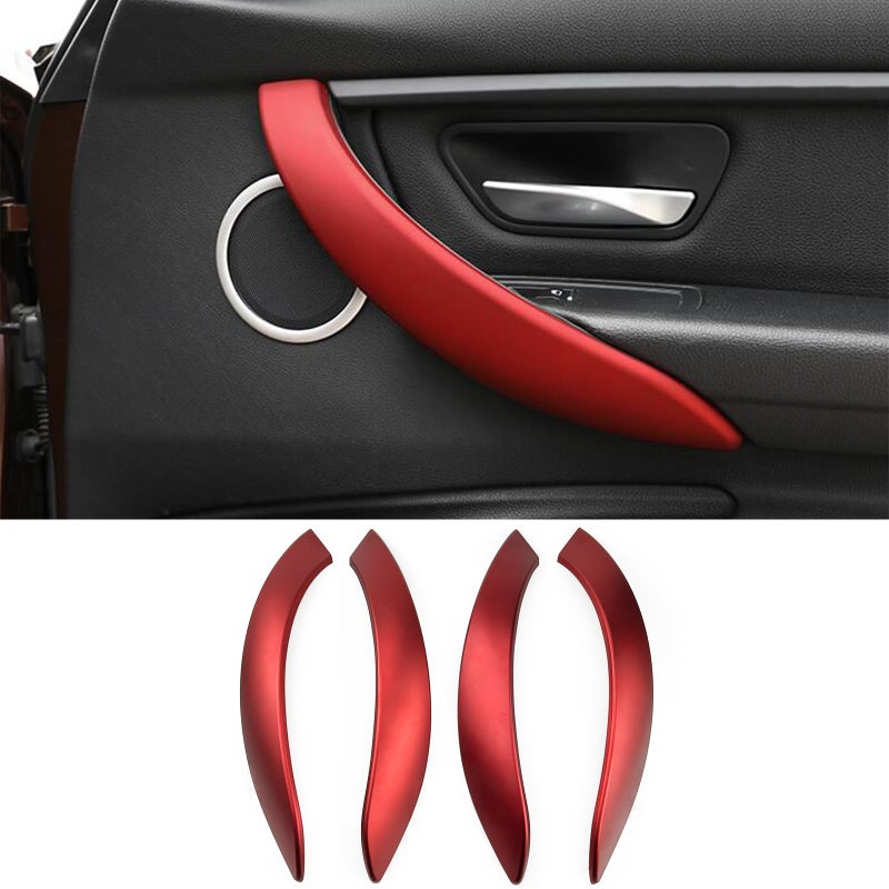 CHUANGHUI Car Door Handle for BMW 3 4 Series 3GT F34 F36 F30 20132018 Interior Door Handles Replace Cover Car Door Handle 320i 328i 330i 335i 340i Sport Red