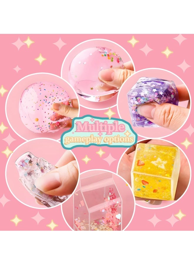 إيهوم 62 قطعة من مجموعة شرائط الفقاعات النانوية للأطفال، مجموعة شرائط الفقاعات النانوية مع بريق، طين، ملصقات لطيفة وأدوات إكسسوارات، حرف يدوية من الشرائط النانوية للأطفال والمراهقين والفتيات - Image 4