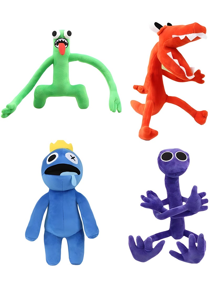 MAGIC VAULT 4pcs 11.8inch Rainbow Friends Plush Toy, Blue Plush, Green Plush  - Image 1
