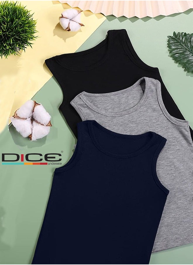 DICE - A set of soft and comfortable shirts for boys and girls 3 pieces - Image 1