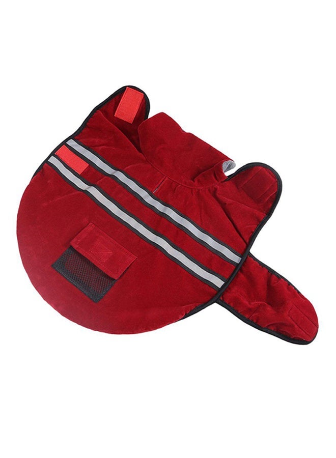 NIBEMINENT Winter Coat With Reflective Belt Red Smallyard - Image 1