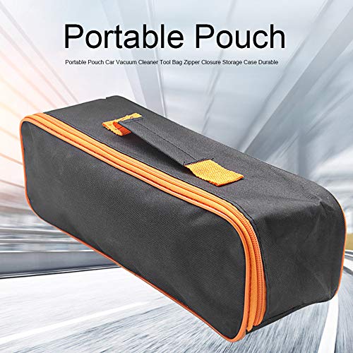 Tookie Vacuum Cleaner Tool Bag, Car Cleaner Storage Bag Portable Pouch Car Vacuum Cleaner Tool Bag Zipper Closure Storage Case Durable(Black,Size:36.5 x 11 x 13 cm) - Image 2