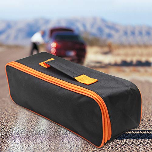 Tookie Vacuum Cleaner Tool Bag, Car Cleaner Storage Bag Portable Pouch Car Vacuum Cleaner Tool Bag Zipper Closure Storage Case Durable(Black,Size:36.5 x 11 x 13 cm) - Image 4