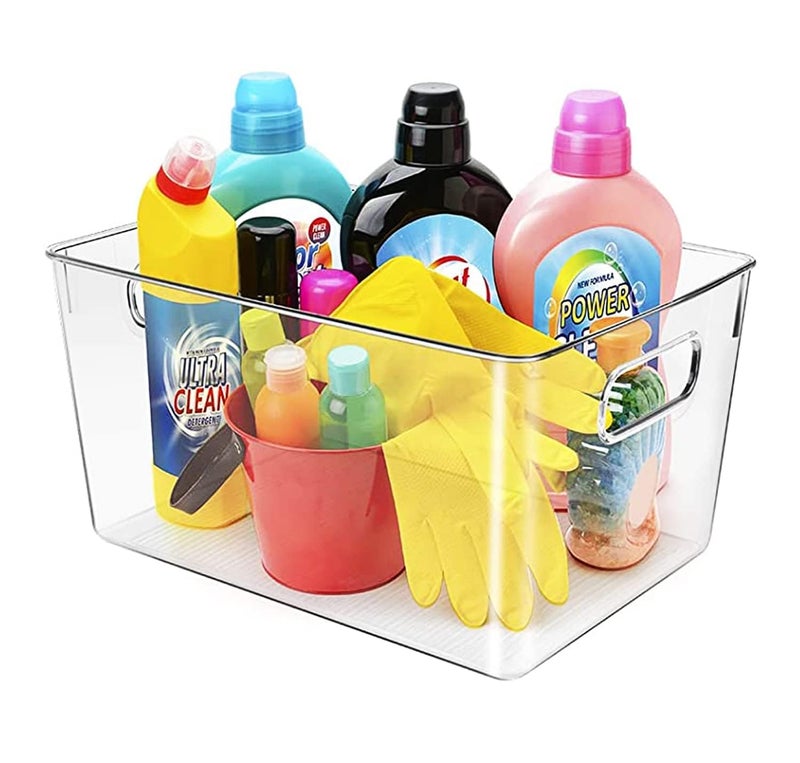 CONTROL KITCHEN Clear storage organizer bins, Kitchen Cabinet Organizers and Storage Baskets Pantry Fridge Containers for Organizing Cabinet Organization Perfect for, Foods, Snacks, Chips, Vitamin, Spices, Makeup - Image 5