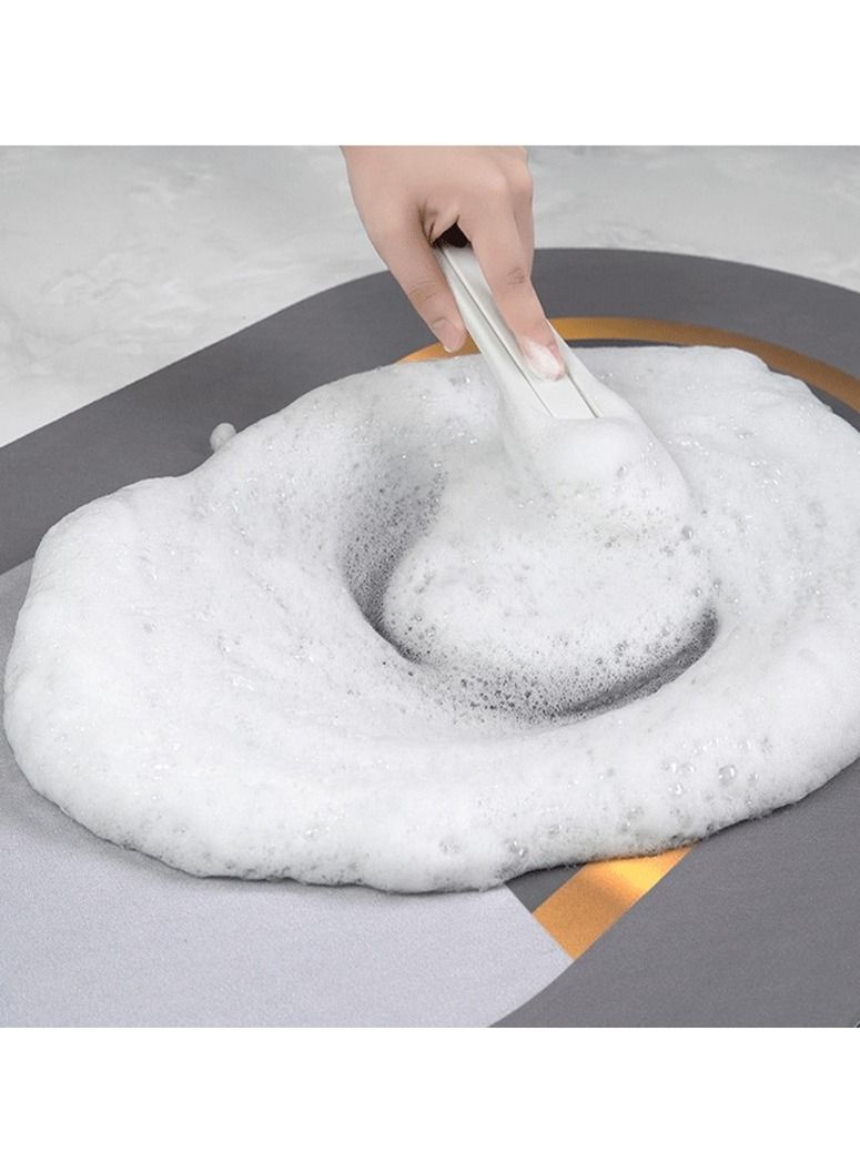 DUNISO Diatom Mud Bath Mat Bathroom Rug Mat Extra Soft and Absorbent Bath Rugs Non-Slip Quick Drying Floor Bath Tub Mat for Bathroom Floor Tub and Shower 40*60cm - Image 5