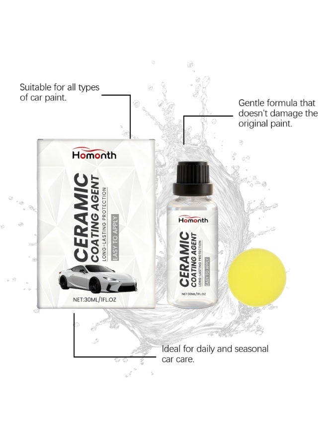 Homonth Car Paint Care Agent Waxing, Polishing, Maintenance, Dirt-Resistant Protective Coating, Shiny and Smooth Care Agent - Image 4