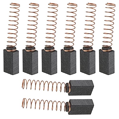 SING F LTD 4 Pairs of Sander Carbon Brushes 14x8x5mm Compatible with Festool ETS 150/3 EQ/ETS 150/3 EQ-C ES 150/5 EQ-C/ETS 125 EQ Electric Hammer Drill Grinder Replacement Parts - Image 1
