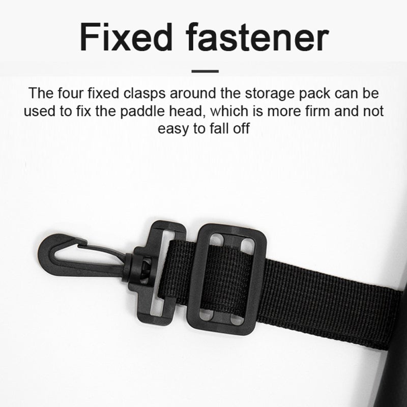 Foldable Paddle Board Storage Bag: 15L Black PVC Mesh Fabric - Snap Fastener For Durability, Fixed Buckles For Secure Attachment - Shoulder Belt For Easy Carrying For Paddle Board Enthusiasts - Image 4