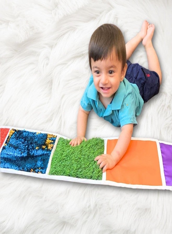 Lattooland Sensory Play Mats for Babies & Toddlers for 6 Months - 4 Year Old | 8 Textures | Touch, Explore Sensory Mat | Multicolor Baby Playmat for Tummy Time | Motor Skill Development - Image 1