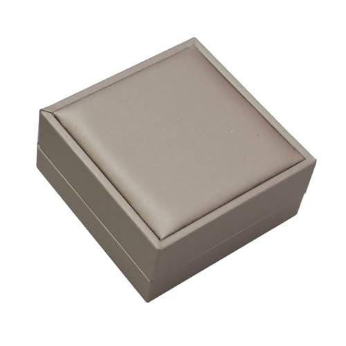 DIAcheck Jewellery Box with Premium PU Finish, Black Suede Interior (Bangle Gold, 3.5 x 3.5) - Image 1
