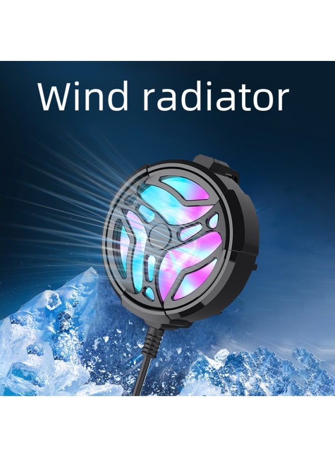 Loquat Portable Al01 Mobile Phone Cooler Fan Cooling Device Any Combination Pubg Gamepad Advantage Digital Computer/phone Cooler-Color:【AL01 Plug-in】 No Light-Black  - Image 2
