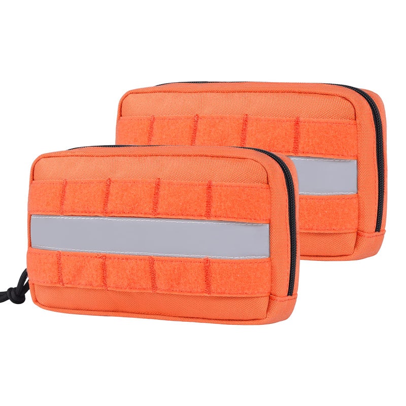 OneTigris Service Dog Vest Harness Saddle Bag Backpack Pouch, Emotional Support, Service Dog in Training,Quality Saddlebag for Tactical Dogs Vests (Orange) - Image 1