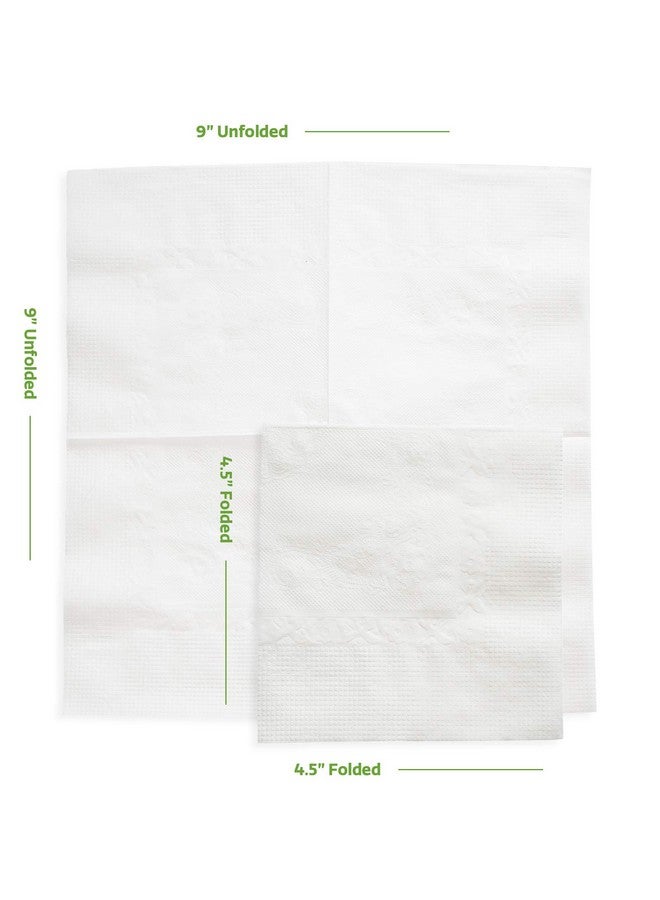 قوستو مناديل جوستو البيضاء للمشروبات [500 منديل - 4.5 × 4.5 مطوية] - مناديل كوكتيل أحادية الطبقة، ومناديل ورقية للمطاعم والبار، ومناديل حفلات - 9 × 9 مطوية (كانت تُعرف سابقًا باسم عبوة مريحة) - Image 2
