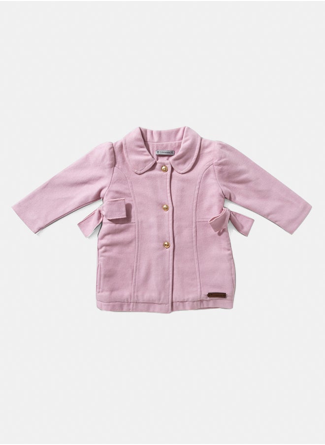OWNKIDS Baby Girls Jacket With Bow 