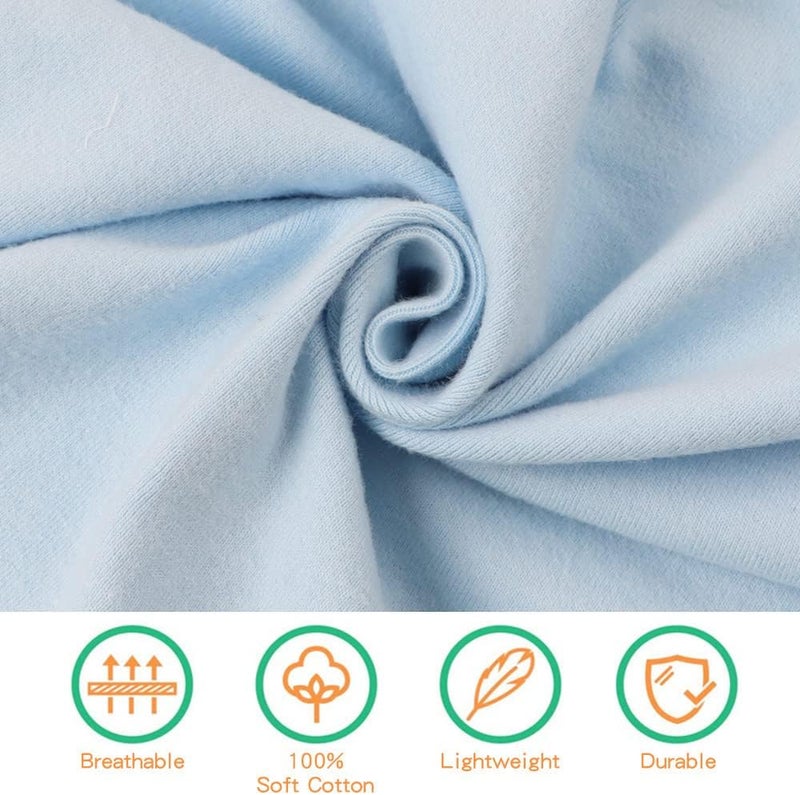 Pesaat Cotton Baby Swaddle Hat Set Newborn Infant Hats Receiving Blankets for Baby Boys Girls - Image 4