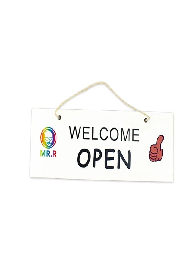 MR.R 2 Pieces Sublimation Blanks MDF Rectangle Door Plaque Hanger Home Wall Door Decor,11x4 inch - Image 2