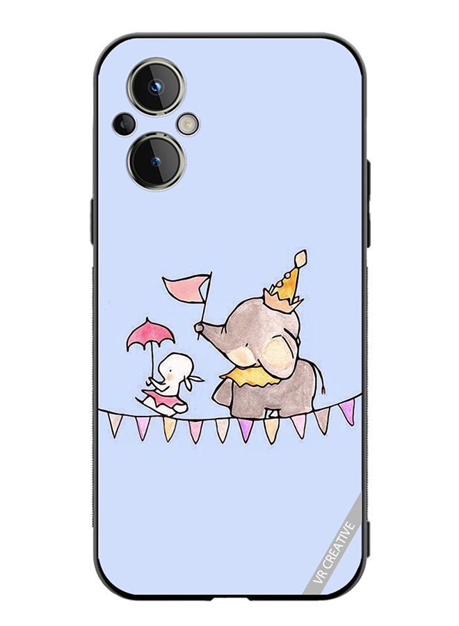 VR CREATIVE Protective Case Cover For OnePlus Nord N20 5G Merry Elephant Design Multicolour - Image 1