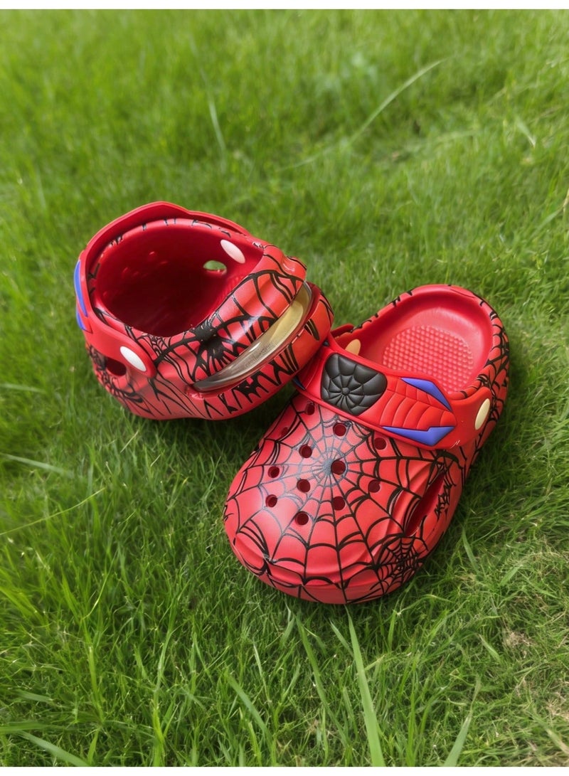 Kids Clogs 1 Pair, Lightweight Rubber Sandals Size EUR 27.5 To 28.5 CN 24 To 25, Easy Wear Cushioned Sole With Web Design For Home, Garden, Beach, Seaside And Summer For Boys - Image 3