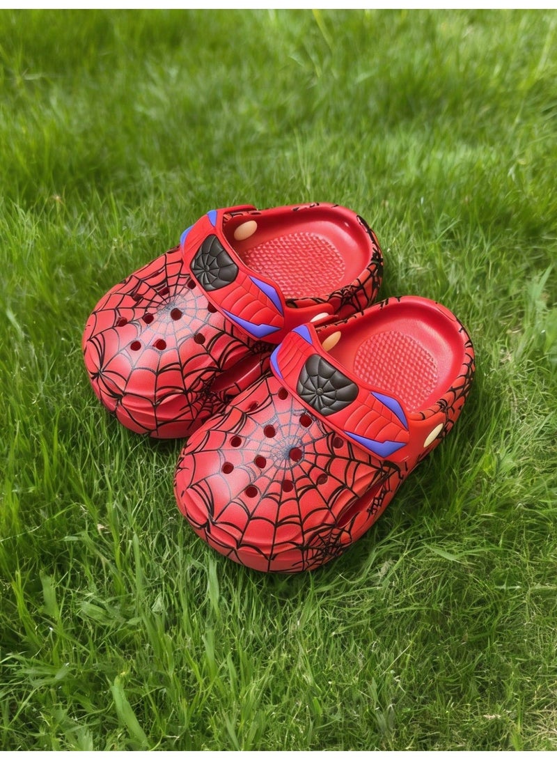 Kids Clogs 1 Pair, Lightweight Rubber Sandals Size EUR 27.5 To 28.5 CN 24 To 25, Easy Wear Cushioned Sole With Web Design For Home, Garden, Beach, Seaside And Summer For Boys - Image 1