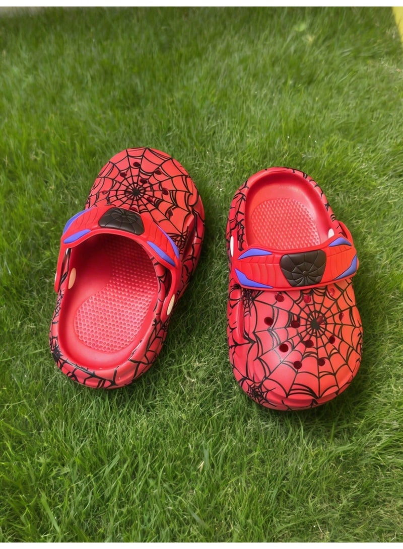 Kids Clogs 1 Pair, Lightweight Rubber Sandals Size EUR 27.5 To 28.5 CN 24 To 25, Easy Wear Cushioned Sole With Web Design For Home, Garden, Beach, Seaside And Summer For Boys - Image 4