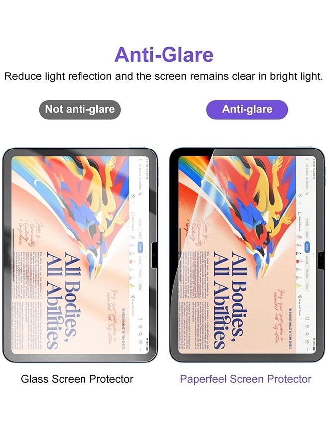 Tersely [2 Pack] Paper-Like Screen Protector for iPad 11th 2025(11-inch A16 Chip)/ iPad 10th (10.9-inch 2022 Models),Matte PET Film for Drawing and Sketch Paperlike Anti Reflection - Image 4