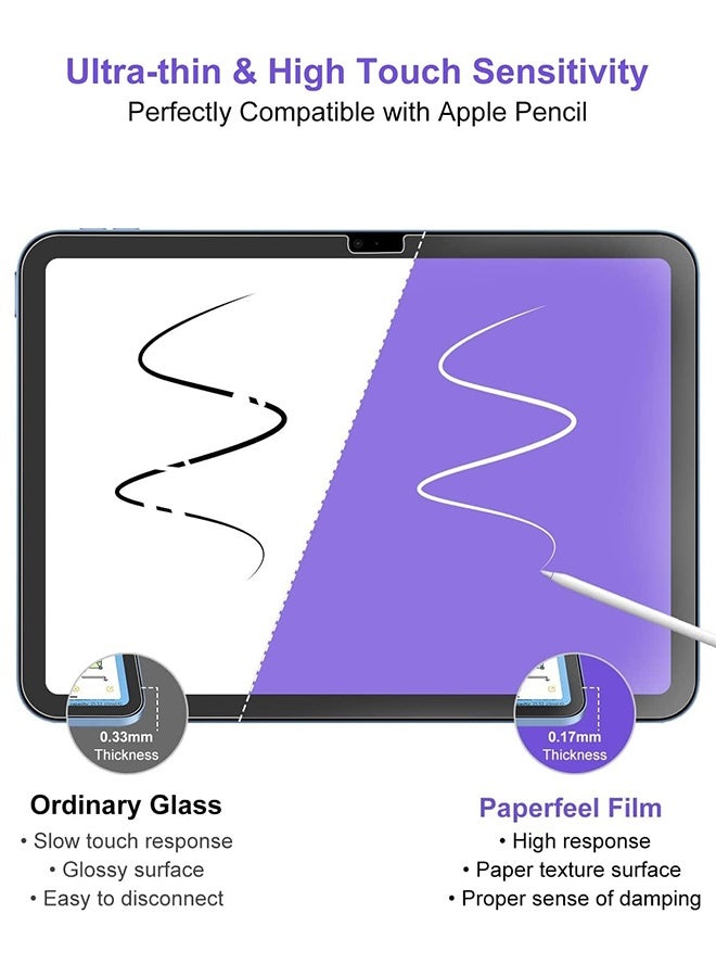 Tersely [2 Pack] Paper-Like Screen Protector for iPad 11th 2025(11-inch A16 Chip)/ iPad 10th (10.9-inch 2022 Models),Matte PET Film for Drawing and Sketch Paperlike Anti Reflection - Image 3