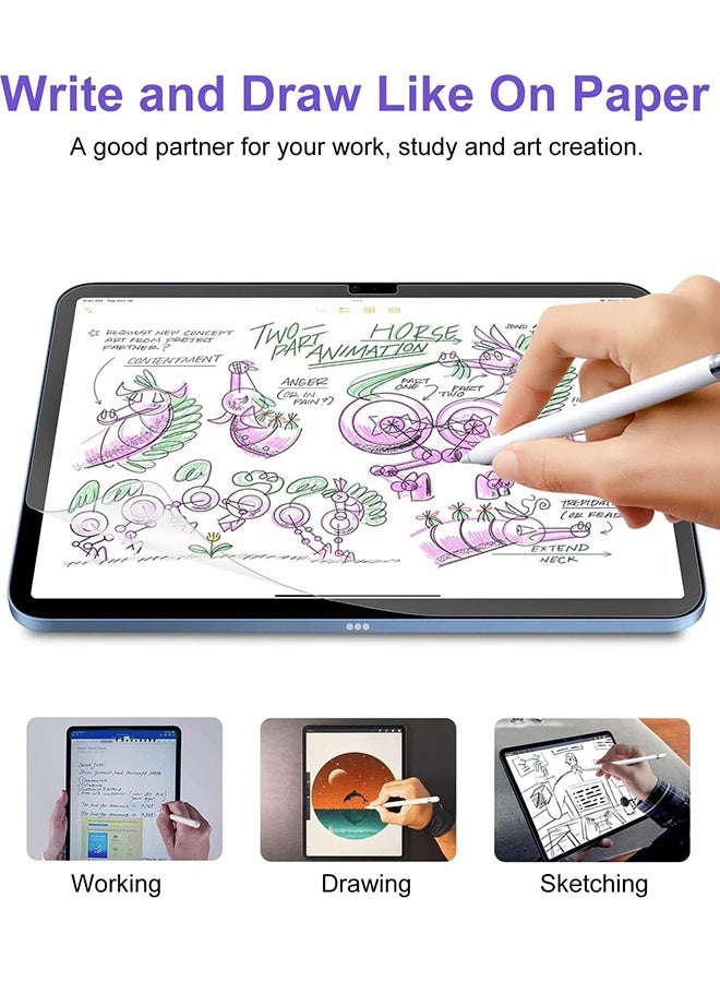 Tersely [2 Pack] Paper-Like Screen Protector for iPad 11th 2025(11-inch A16 Chip)/ iPad 10th (10.9-inch 2022 Models),Matte PET Film for Drawing and Sketch Paperlike Anti Reflection - Image 5