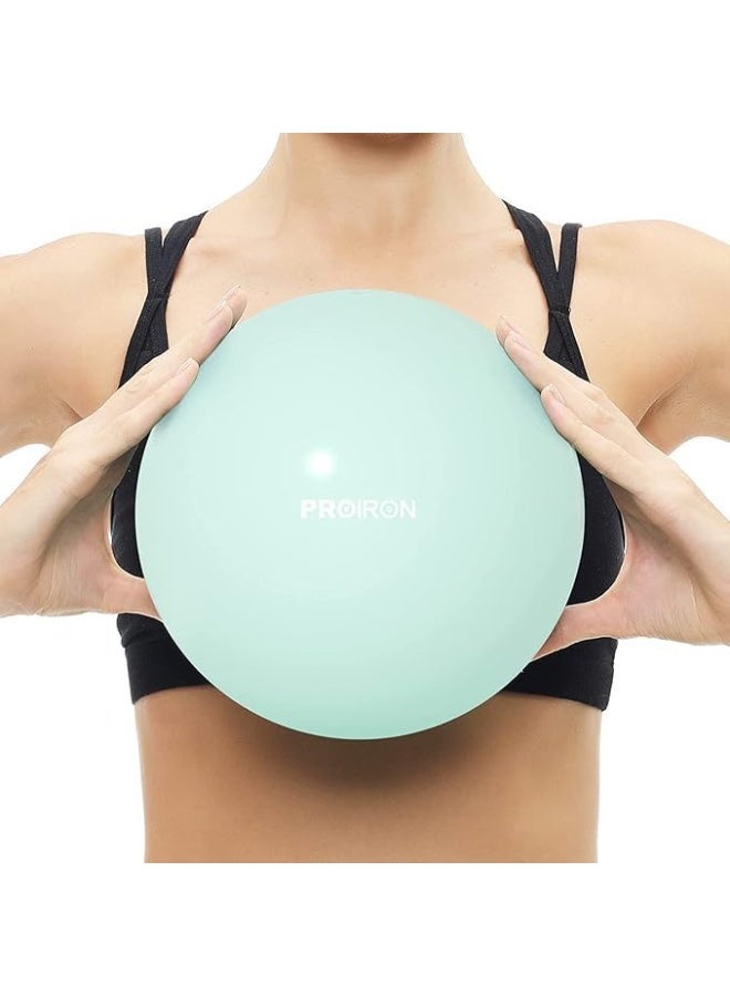 25cm Mini Pilates Ball, a small exercise ball suitable for Pilates, yoga, core strengthening exercises, physiotherapy, balance, stability and stretching - Green (Multicolored) - Image 1