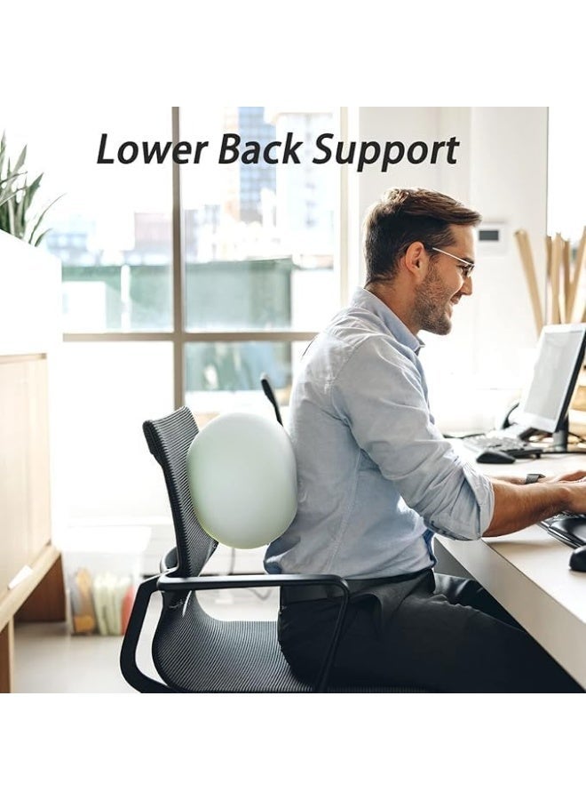 25cm Mini Pilates Ball, a small exercise ball suitable for Pilates, yoga, core strengthening exercises, physiotherapy, balance, stability and stretching - Green (Multicolored) - Image 3