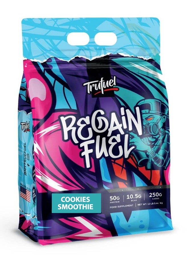 ReGain Fuel Mass Gainer, Cookies Smoothie 12Lb