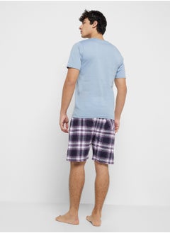 Seventy Five T-Shirt & Check Shorts  - Image 2