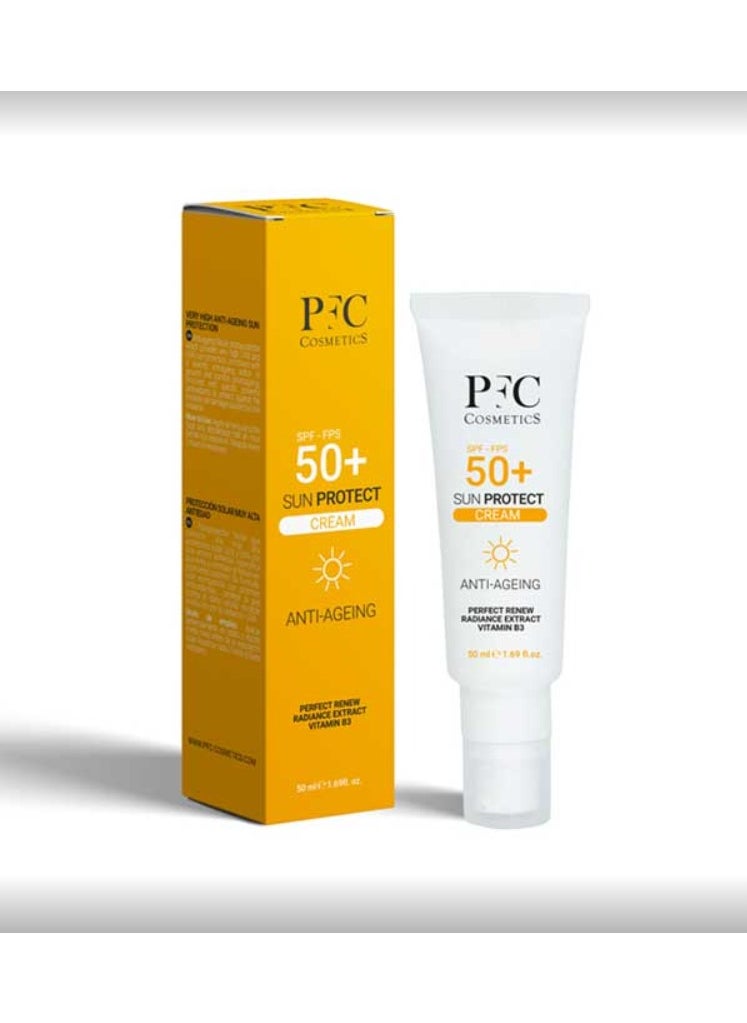 PfC - Pfc Sun Protect Spf Cream 50+ Antiageing 50ml - Image 1
