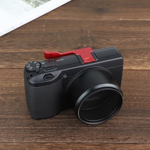 Haoge قبضة هوج THB-GR3R المعدنية لراحة الإبهام للكاميرا RICOH GR III GRIII X GR3 GR3X GR IV GR4 باللون الأحمر - Image 3