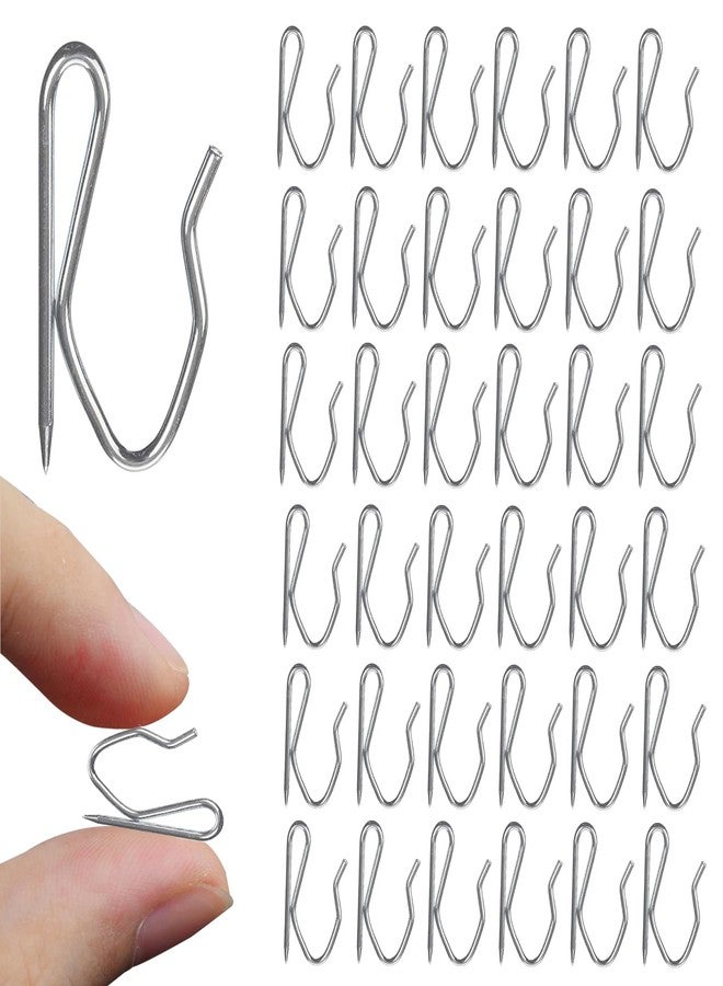 CeroDimo 120 PCS Metal Curtain Hooks for Drapes, Heavy Duty Drapery Pins and Pinch Pleat Curtain Hooks, Rustproof Drapery Hooks for Curtains, Windows/Doors/Showers - Image 1