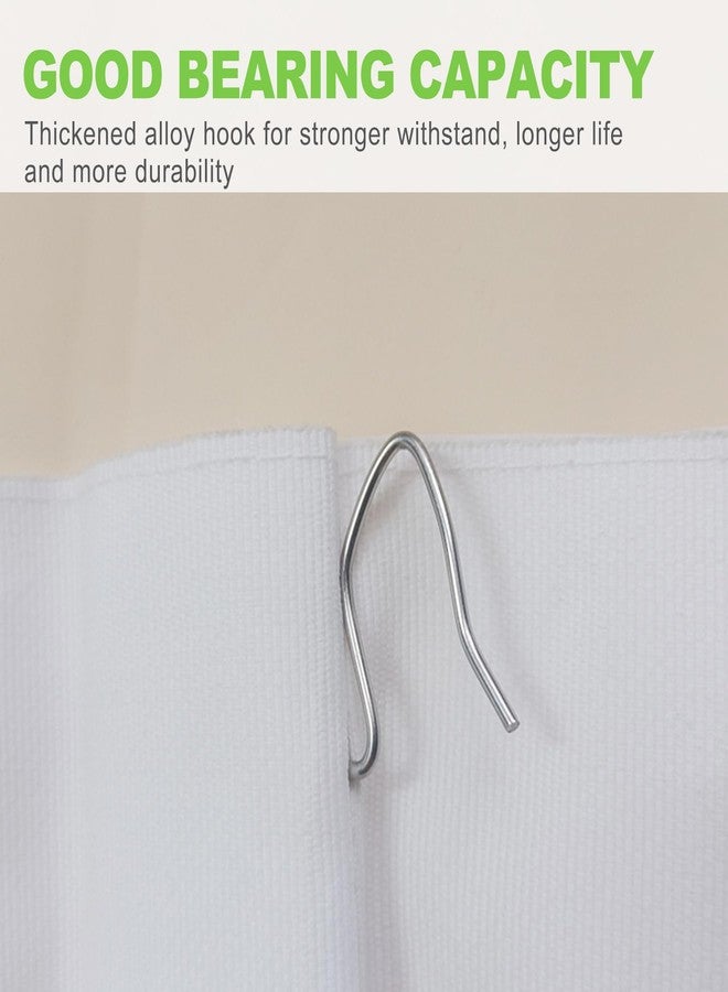 CeroDimo 120 PCS Metal Curtain Hooks for Drapes, Heavy Duty Drapery Pins and Pinch Pleat Curtain Hooks, Rustproof Drapery Hooks for Curtains, Windows/Doors/Showers - Image 4