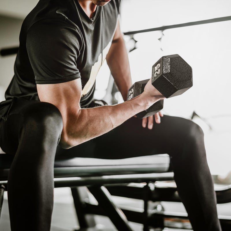 CAP Barbell Cast Iron Hex Dumbbell Weights (Pair), Black, 8 lb - Image 5