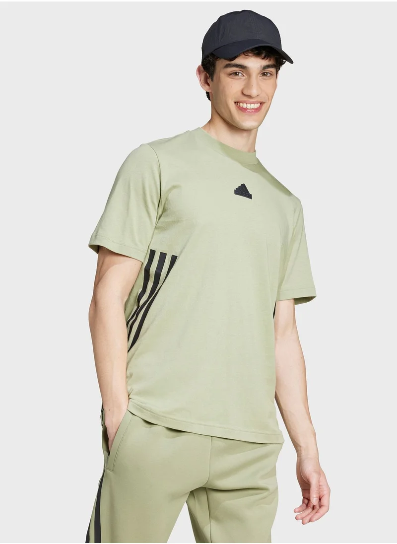 Adidas Future Icon 3 Stripe T-Shirt