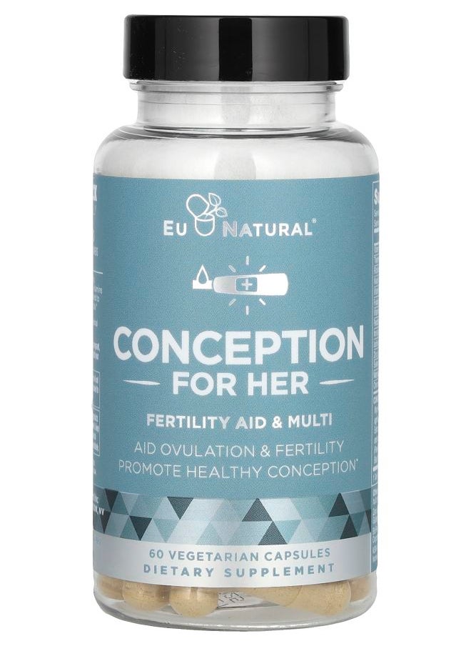 Eu Natural Conception For Her Fertility Aid & Multi 60 Vegetarian Capsules 